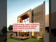 パーソナライズ可能な穴やパターン 孔付きアルミニウムパネル