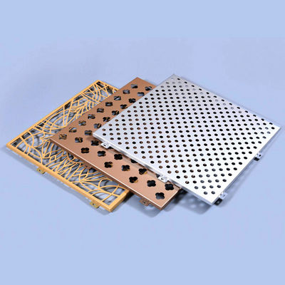 購入 耐久性アルミカーテン壁パネル 金属色 PVDF / 粉末コーティング online manufacture